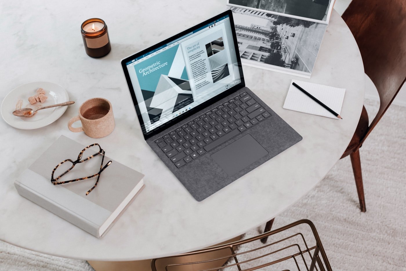 Laptop keyboard ready for a typing practice session
